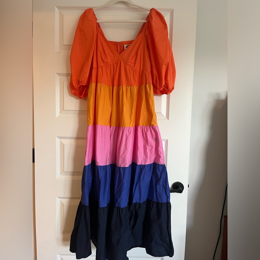 FARM Rio for Anthropologie Tiered Dress